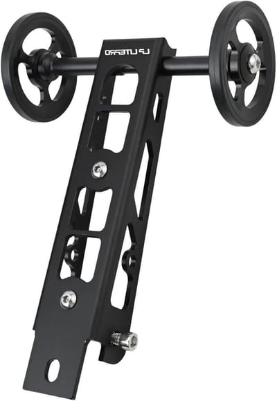 Vouwfiets Wiel - Bagagedrager Wiel - Fietsen Onderdelen - Lichtgewicht Aluminium - 5 x 11.6 cm - Zwart
