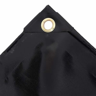 vidaXL - Zeildoek - 650 - g/m² - 6x8 - m - Zwart