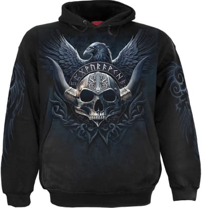 Spiral Odin's Warrior Heren Trui met capuchon - zwart - XL