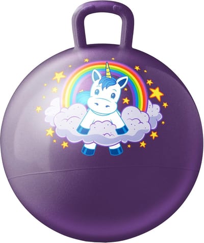 Springbal - Hopsbal Bal - Buiten Spelen - Duurzaam Vinyl Materiaal - 18 Inch Diameter - Eenhoorn Design