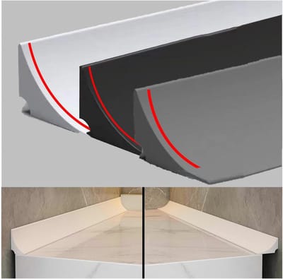 1M Siliconen Afdichtingsband, zelfklevend badkamer kitstrip, afdichtingsband voor douche, keuken, werkblad afwerking strip, wit, 1st