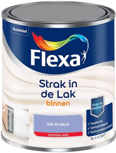 Flexa - Strak In De Lak Binnenlak Hoogglans - Vol Krokus - Mengverf - 1 L