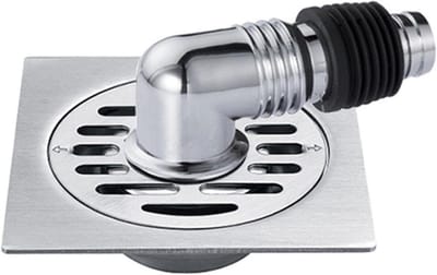 RVS Vloerafvoer Doucheput met Pijpconnector voor Wasmachine