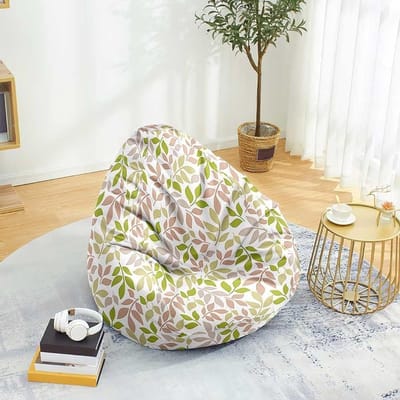 Zitzakhoes - Zitkussenhoes Opbergzak - Ontspannen Zitten - Zachte Polyester Stof - 80x90 cm - Roze