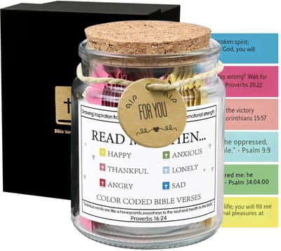 Allecto - Bijbelversen Pot - Inspirerende Kleurcodes - Emotionele Ondersteuning - Decoratief - Bijbel - Inspiratie - Creatief - Thuis