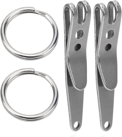 Duurzame RVS Buitenriem Clip, Hangende Sleutelhouder met Sleutelhanger, Perfect voor Sleutels en Accessoires, Handig en Praktisch in Gebruik
