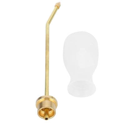 Dailygoods- Poederstofdoek grote applicator - Tuinpufferstofdoek - Multifunctioneel gebruik - Siliconen/kopermaterialen - Lange spuitstang - Transparant vulgedeelte - Stofdoek