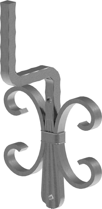Leuninghouder - Trapleuningdrager Balkonleuning - Leuningen Monteren - Te Lassen Staal - 105x40x4 mm - Ruw