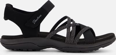 Skechers REGGAE SLIM - MEADOW GRAZER Dames Sandalen - Zwart