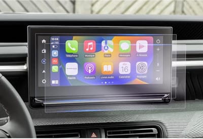 Navigatiebeschermfolie voor Citroen C3 e-C3 2024-2026, 10.25 inch touchscreen, 6H krasbestendig, 2 stuks, bescherming tegen krassen en vuil