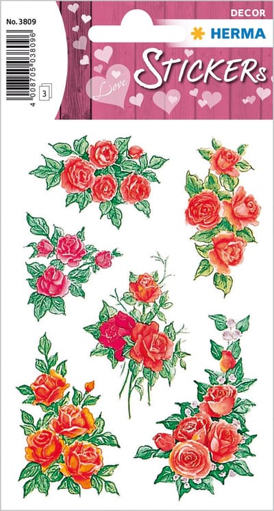 HERMA 3809 Stickers Décor Rozenbouquet