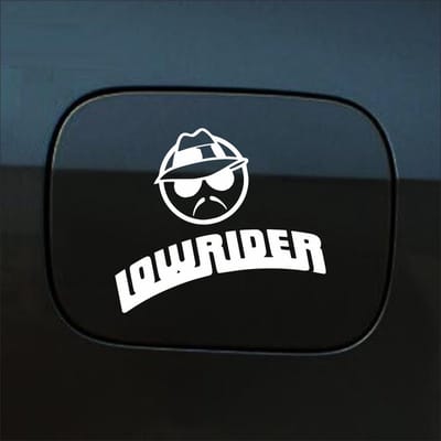 Bumpersticker - Low Rider - 12,5 X 15,6 - Wit