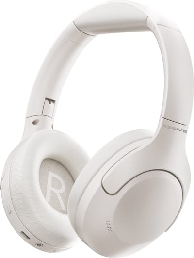 Xssive H11 Draadloze Over-Ear Koptelefoon met Active Noise Cancelling & Transparency Mode - 60+ Uur Batterij - 9 EQ Modi & ANC - Wit