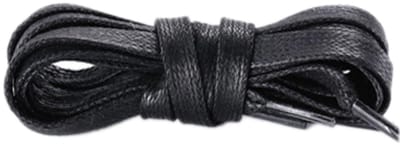 Dailygoody - 2 Paar 8mm Brede Gewaxte Veters - Vervangingsveters voor Leren Schoenen en Sportschoenen