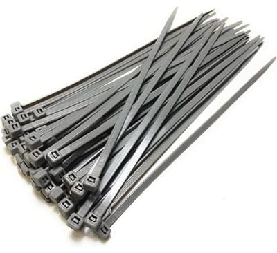 Extra grote nylon kabelbinders 4.8mm x 300mm - Zwart en Wit - Duurzaam en weerbestendig