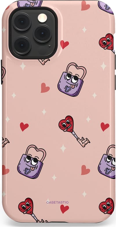 Casetastic Hoesje Geschikt voor Apple iPhone 12/12 Pro Magsafe - Stijlvolle Beschermende Duo-layer Case - Jij bent mijn match