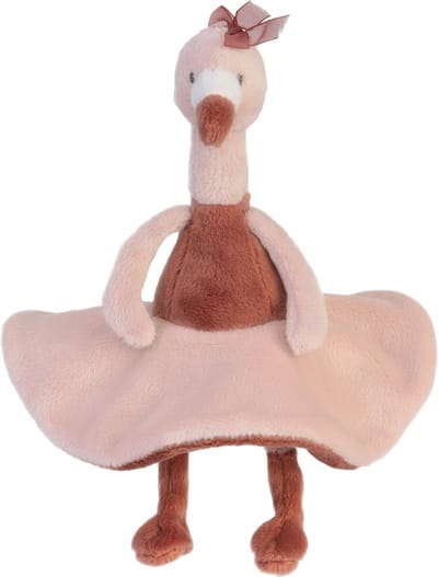 Happy Horse Flamingo Fiddle Knuffel 19cm - Oudroze - Baby knuffel