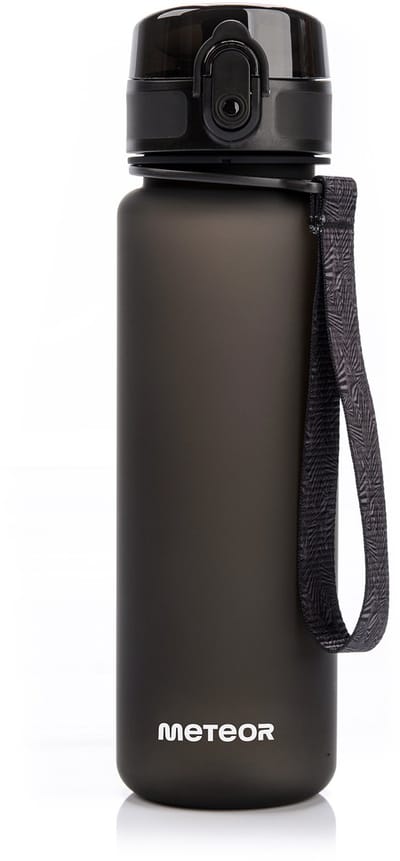 Meteor Sportbidon 500 ml - Fietsbidon - Sportaccessoire - Zwart