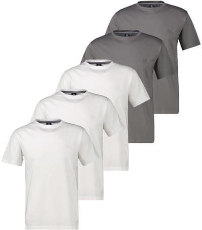 LERROS Heren t-shirt 5 pack Basic