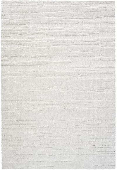 Rugsman Osaka 013.025.6191 Vloerkleed - 160 x 230 cm - Wit - Rechthoekig - Polyester - Woonkamer - Strepen - Shaggy - Hoogpolig, Scandinavisch