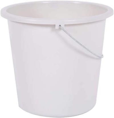 Huishoudelijke Emmer - Schoonmaakemmer Emmer - Huishoudelijk Gebruik - Lichtgewicht Ontwerp - 28 cm 10 liter - Wit