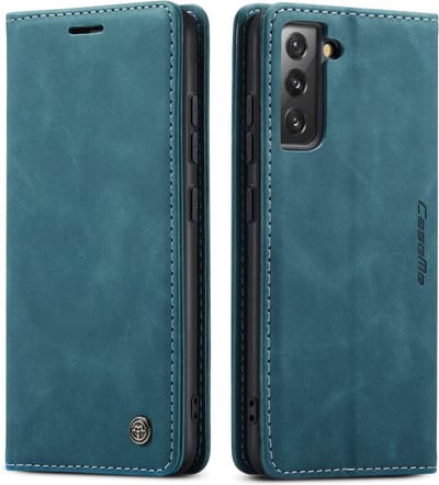 CaseMe Hoesje - Geschikt voor Samsung Galaxy S22 Hoesje - CaseMe 013 Book Case - Blauw