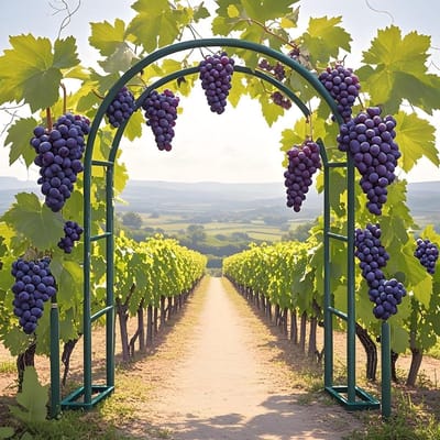 Metalen Tuinboog - Rozenboog Decoratie - Tuin Decoreren - Verstelbare Breedte - 3 meter breed - Zwart
