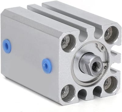 Pneumatische Cilinder - Dunne Luchtcilinder - Industriële Automatisering - Geïmporteerde Afdichtingsring - 20mm Slag - Zilverkleurig