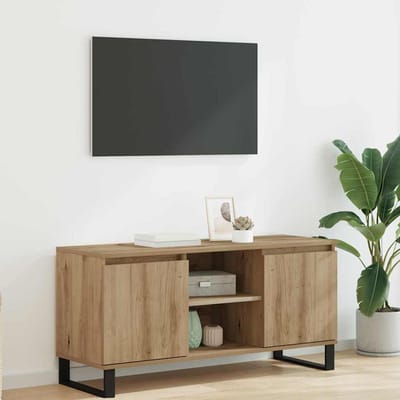 vidaXL TV-kast 104 x 35 x 50 cm Artisan Eiken Bewerkt hout
