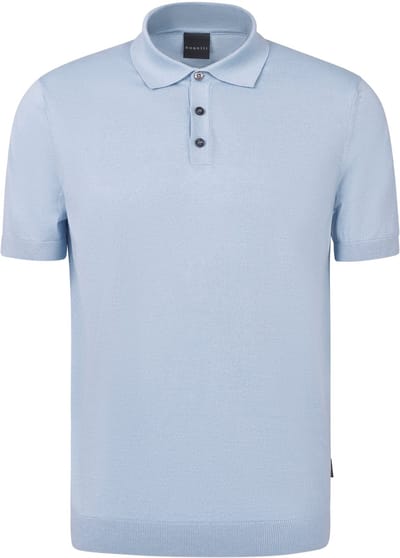 Bugatti poloshirt korte mouw lichtblauw