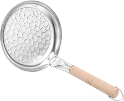 Ontbijt Koekenpan - Gebakken Eierpan - Snel Ontbijten - Antiaanbaklaag - 20 x 16 cm - Zilver