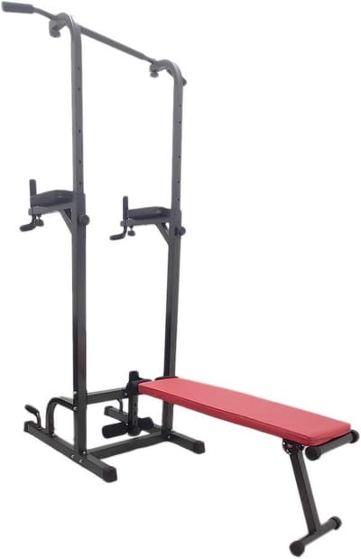Multifunctionele Power Tower voor Thuistraining: Dip Station, Crunch Trainer en Krachtstation