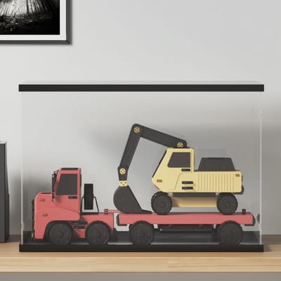 vidaXL - Displaybox - transparant - 56x36x37 - cm - acryl