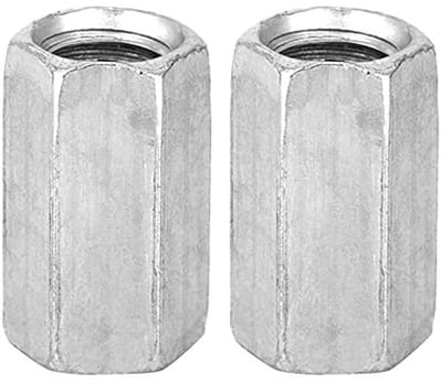 Dailygoods- Zeskantmoer 10 Stuks - Gegalvaniseerd Koolstofstaal - Hoge Sterkte - Corrosiebestendig - Voor Industriële Montage - Professionele Kwaliteit - Moeren