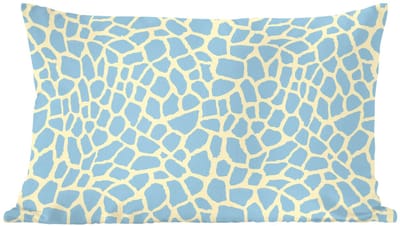 Sierkussens - Kussentjes Woonkamer - 60x40 cm - Giraf - Modern - Blauw