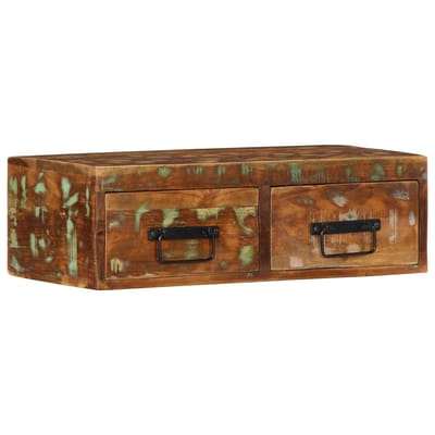 vidaXL - Tv-meubel - wandmontage - 60x30x19 - cm - massief - gerecycled - hout