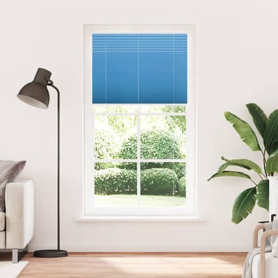 vidaXL - Plissé - rolgordijn - 110x200cm - stofbreedte - 109,4cm - polyester - blauw