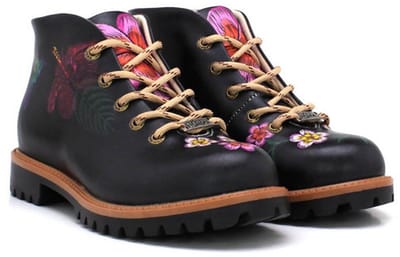 Goby Hibiscus Hike – Dames Veterboot – Vegan – Handgemaakt – Maat 36