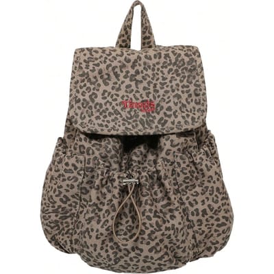 Sac à dos imprimé léopard Sac pour femme Sac à dos décontracté Brown multicolore