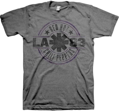 Red Hot Chili Peppers - LA 83 Heren T-shirt - S - Grijs