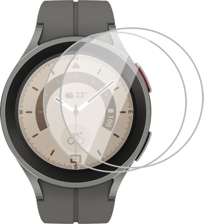 2x voor Screenprotector geschikt voor Samsung Watch 5 Pro - Folie Screen Protector geschikt voor Samsung Watch 5 Pro