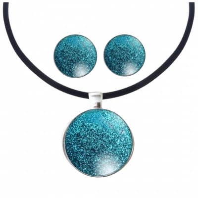 2-Delig Luca Ketting met clip oorbellen 2 cm - Charme Bijoux