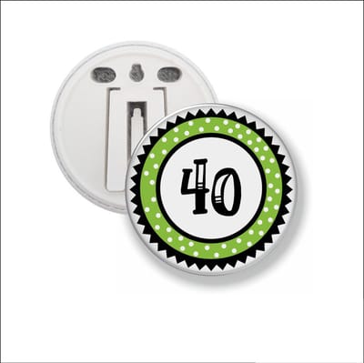 Button Met Clip 58 MM - 40