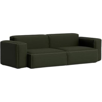 HAY Mags Soft 2,5-zitsbankcombinatie 1 lage armleuning - HAYMagliaDarkGreen