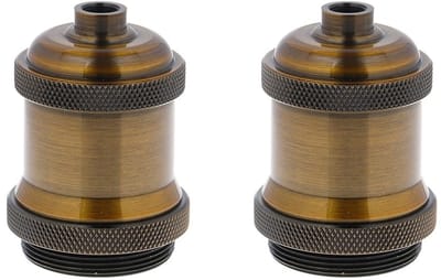 Golden crown - Lamp Fitting - E26 E27 - Retro Hanger voor Lampenkap - Koperkleurig - Ideaal voor Vintage Verlichting - Geschikt voor Thuisgebruik - Kleu...