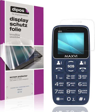 dipos – 4x Beschermfolie geschikt voor Maxvi B110 | Krasbestendige & heldere Screenprotector Ultra-Thin