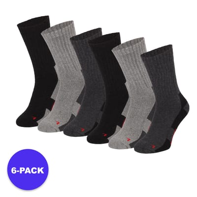 Apollo (Sports) - Thermo Wandelsokken - Grijs - Maat 35/38 - 6-Pack - Voordeelpakket