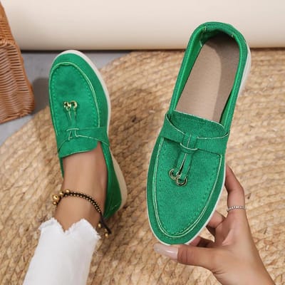 Nieuwe Dames Flats Schoenen Herfst Vrouw Platform Suède Loafers Schoenen Casual Dames Wandelen Antislip Chaussure Femme Plus Size 43 41 blue