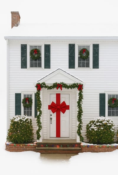 2 x Mega Deurstrik voor kerst en feest - Strik - Bruiloft - Decoratie - Rood