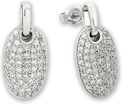 Orphelia  ZO-5808 - Oorhangers - Zilver 925 - Zirkonia - 2.5 cm